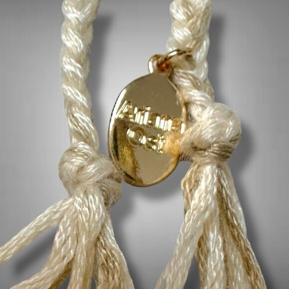 Free People Ariana Ost At The Market Necklace NWT Neutral Bohemian Beach Artisan - Picture 10 of 16